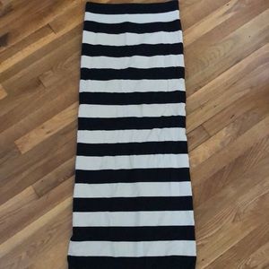 Free People striped maxi skirt